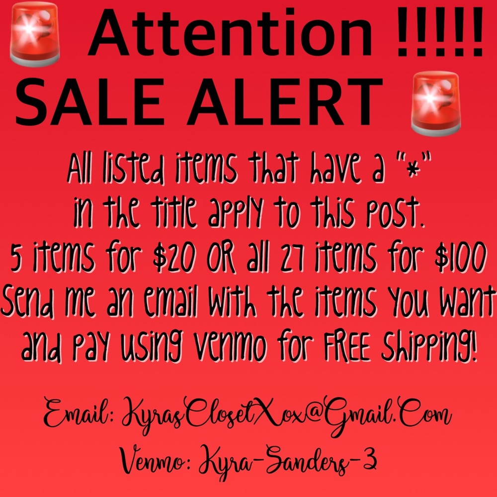 5 items with a * in title for $20 !!